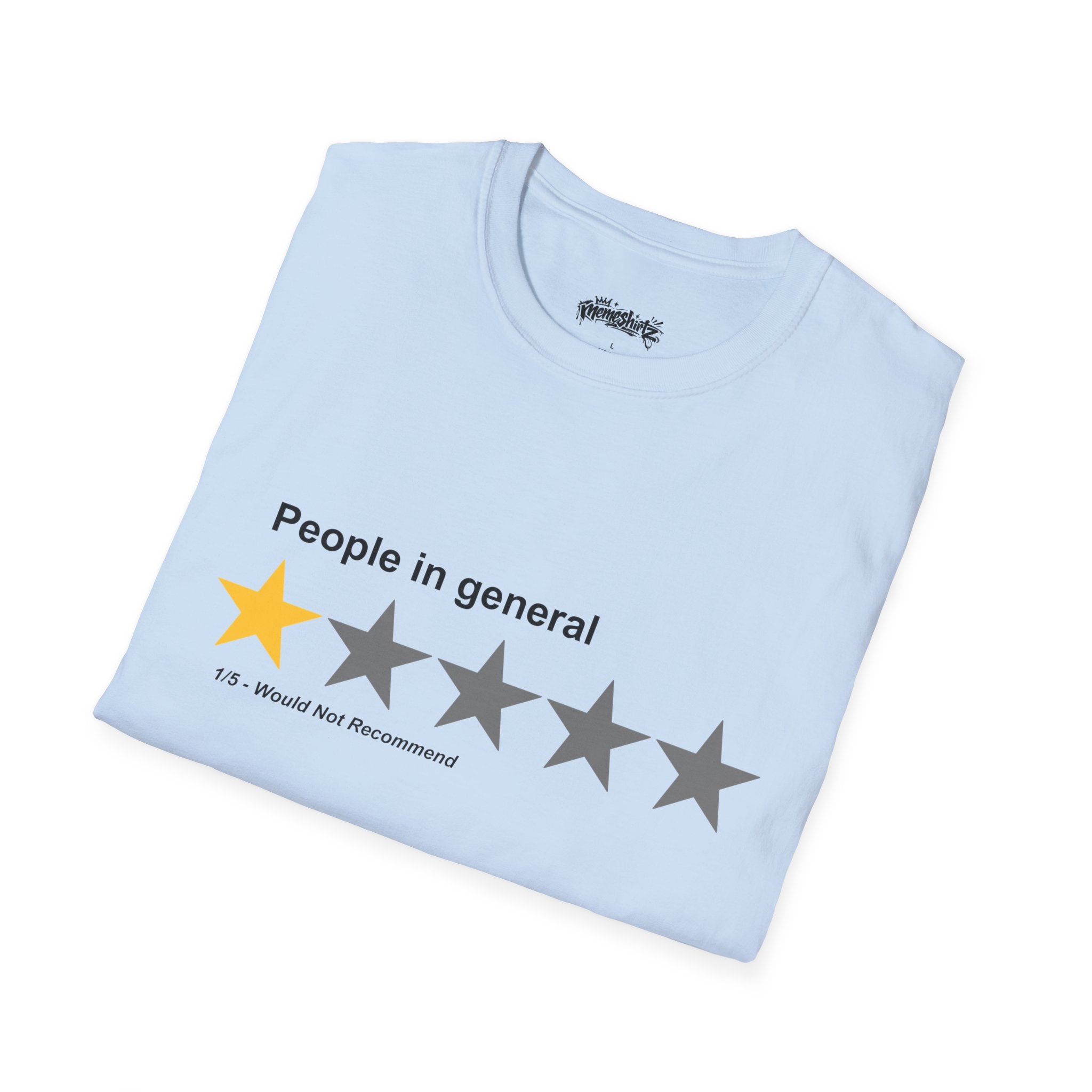 "People in General" 1-Star Rating ┃ T-shirt