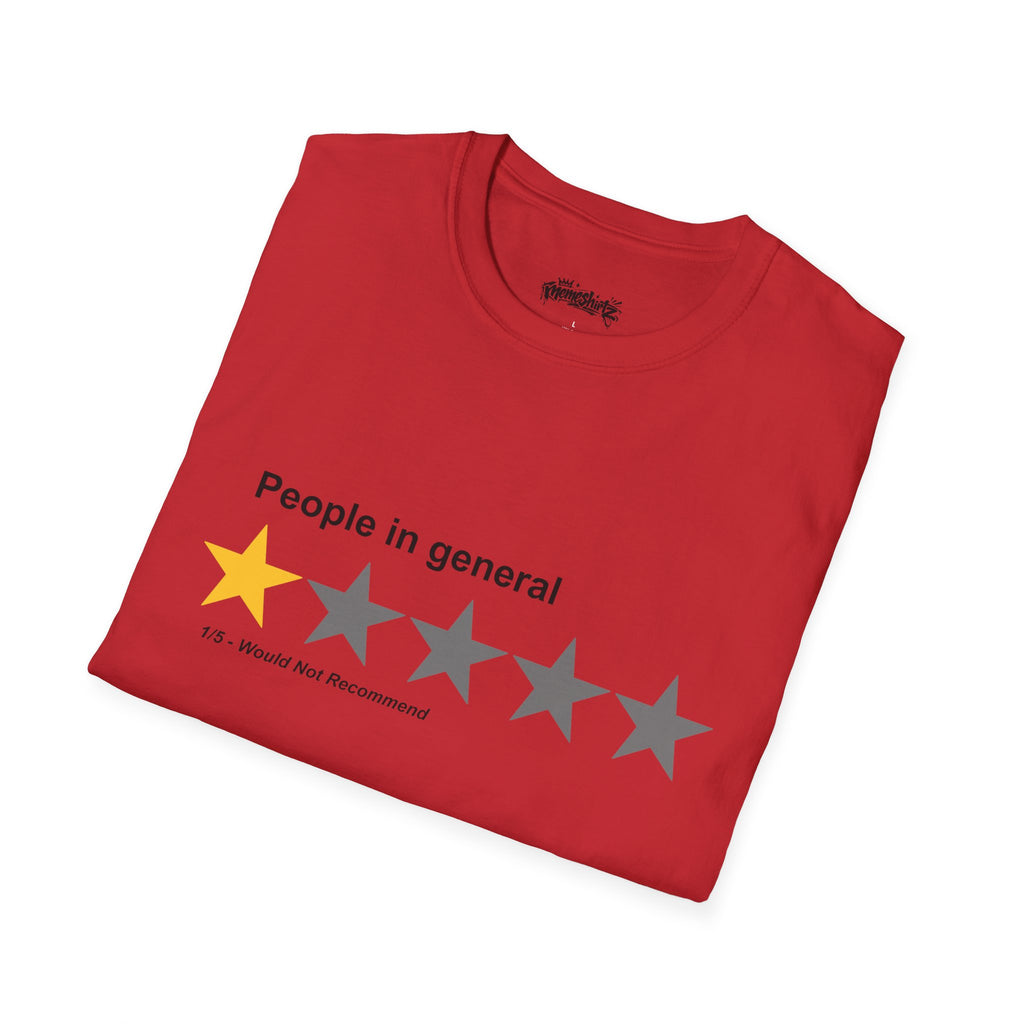 "People in General" 1-Star Rating ┃ T-shirt
