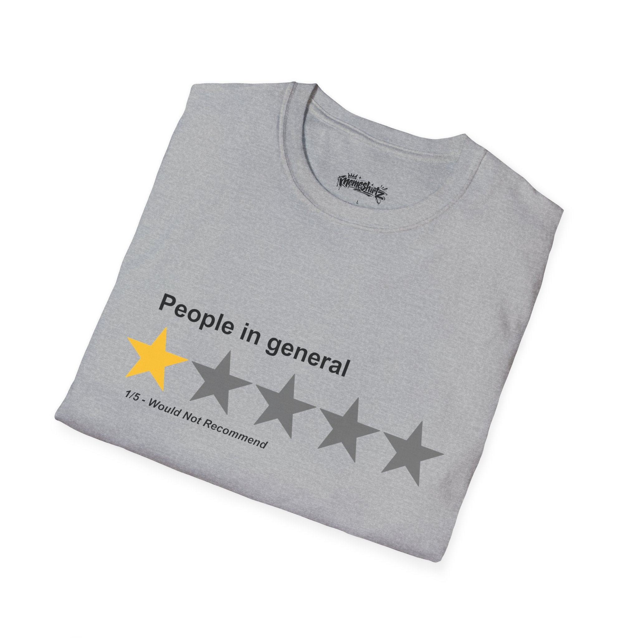 "People in General" 1-Star Rating ┃ T-shirt